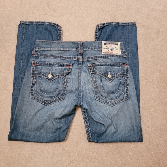 TRUE RELIGION Straight Natural Big T Men's Jean - Picture 2 of 12